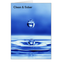 Clean and Sober Greeting Card