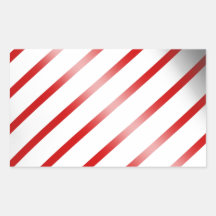 Clean Candy Cane Sticker
