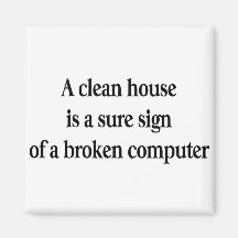 Clean House Fridge Magnet