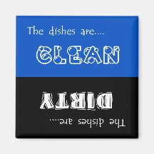 Clean or Dirty Dishwasher Magnet