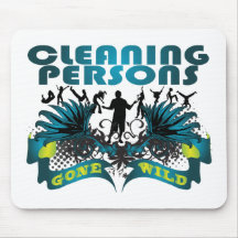 Cleaning Persons Gone Wild Mouse Pads