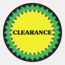 CLEARANCE Retail Sale Sticker