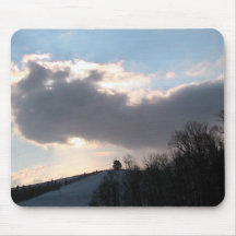Clearing Sky Full Of Dark Clouds Mouse Pads