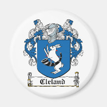 Cleland Family Crest Magnets