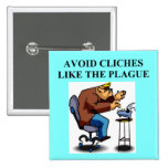 CLICHE joke for writers and authors Pin