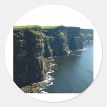 Cliffs of Moher  County Clare Ireland Round Stickers