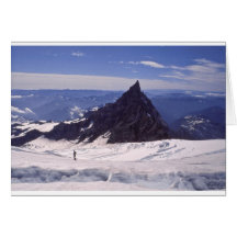 Climber On Mt Rainier WA Greeting Card