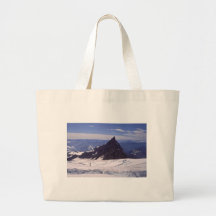Climber On Mt Rainier WA Tote Bags