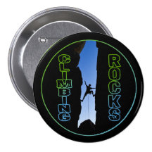 Climbing Rocks Pinback Buttons