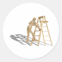 ClimbLadder090410 Round Stickers