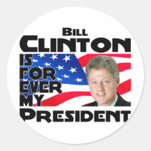 Clinton Forever Round Sticker