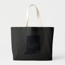 Clinton Indiana IN Shirt Canvas Bag