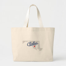 Clinton Maryland MD Shirt Canvas Bags