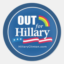 Clinton "OUT" Sticker Gay