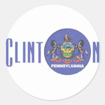 Clinton PA Flag Sticker