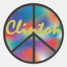 Clinton PEACE Sticker