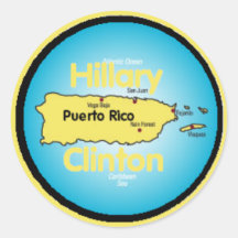 Clinton Puerto Rico Sticker