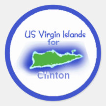 Clinton Virgin Islands Sticker