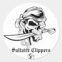 ClipperSkullandsword, ClipperLogoSCcircle, Salt... Round Sticker