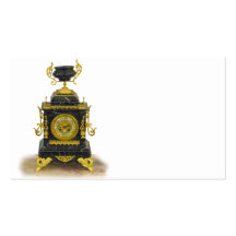 clock business card templates