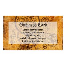 Clockwork Collage Business Card Templates