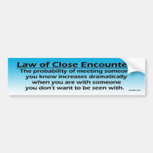 Close Encounters Bumper Sticker