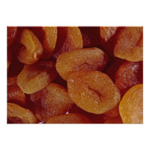 Close-up of dried apricots texture personalized announcement