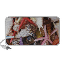 Close Up Picture of Sea Shell ans Starfish Photo Speaker