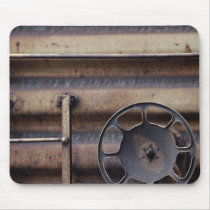 Close-up, rusted train car mousepads