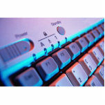Closer view of computer keyboard cut outs