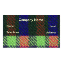 Closeup of  fabric in bright colours business card templates