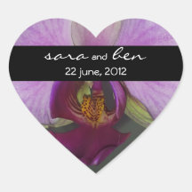 Closeup Orchid Sticker