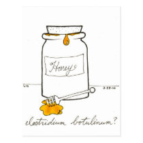 Clostridium Botulinum postcard postcards