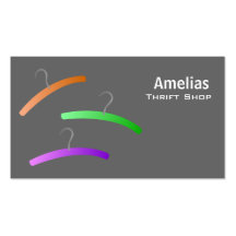 Clothes Hanger Business Cards -Color Changeable.