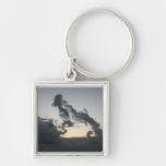 Cloud formation, dog skeleton? cartoon? key chain