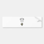 Cloud Raining On Happy Flower Bumper Stickers