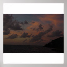 Clouds over Sunset Poster