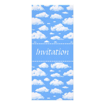 Clouds Personalized Invitations