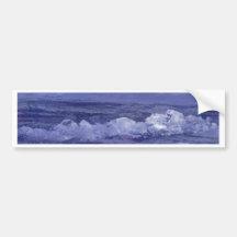 Cloudy Night Sea - CricketDiane Ocean Art Bumper Stickers