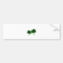 clovers bumper sticker