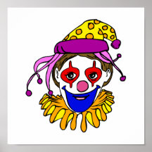 Clown Face Poster