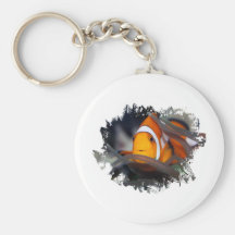 Clown-fish in anemone keychains