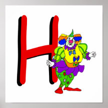 Clown H.png Posters