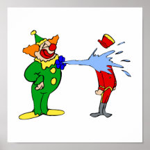 Clown Squirt water Print