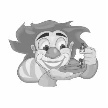 Clown with ants cut outs