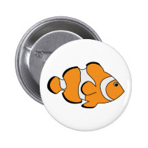 Clownfish Pinback Button
