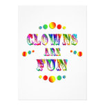 Clowns are Fun Personalised Announcements
