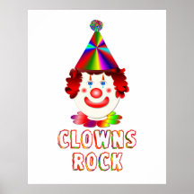 Clowns Rock Poster