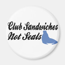 Club Sandwiches not seals Refrigerator Magnets
