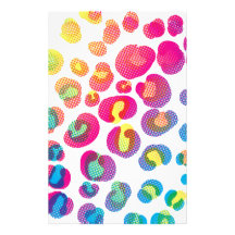 CMYK Cheetah Customized Stationery